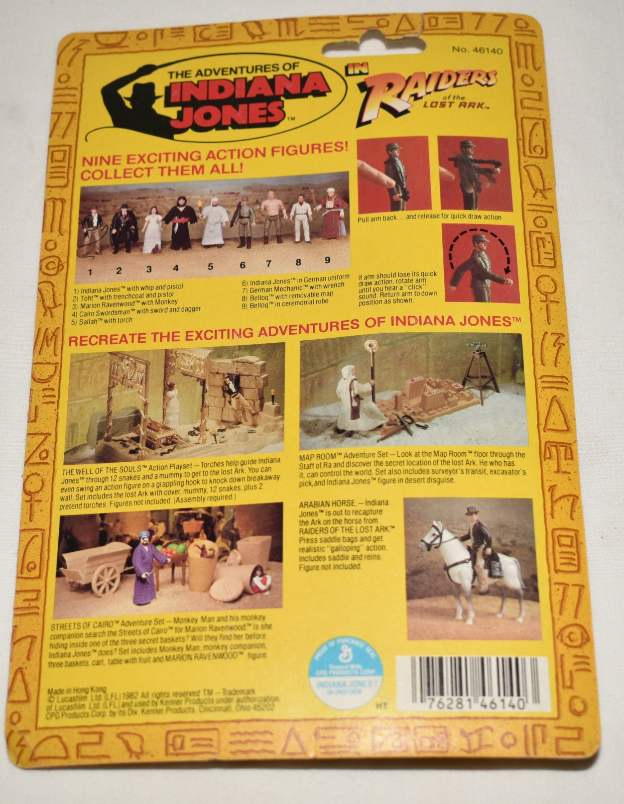 Vintage 1982 Original Kenner Rotla Indiana Jones In German Uniform Action Figure NIP
