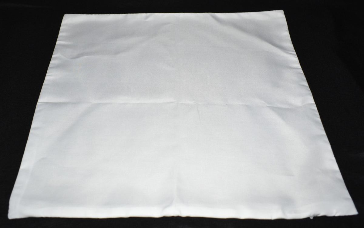 Christmas Pillow Slip Cover 18x18 Silver Gold Santa w/ Xmas Presents Pillow Slip
