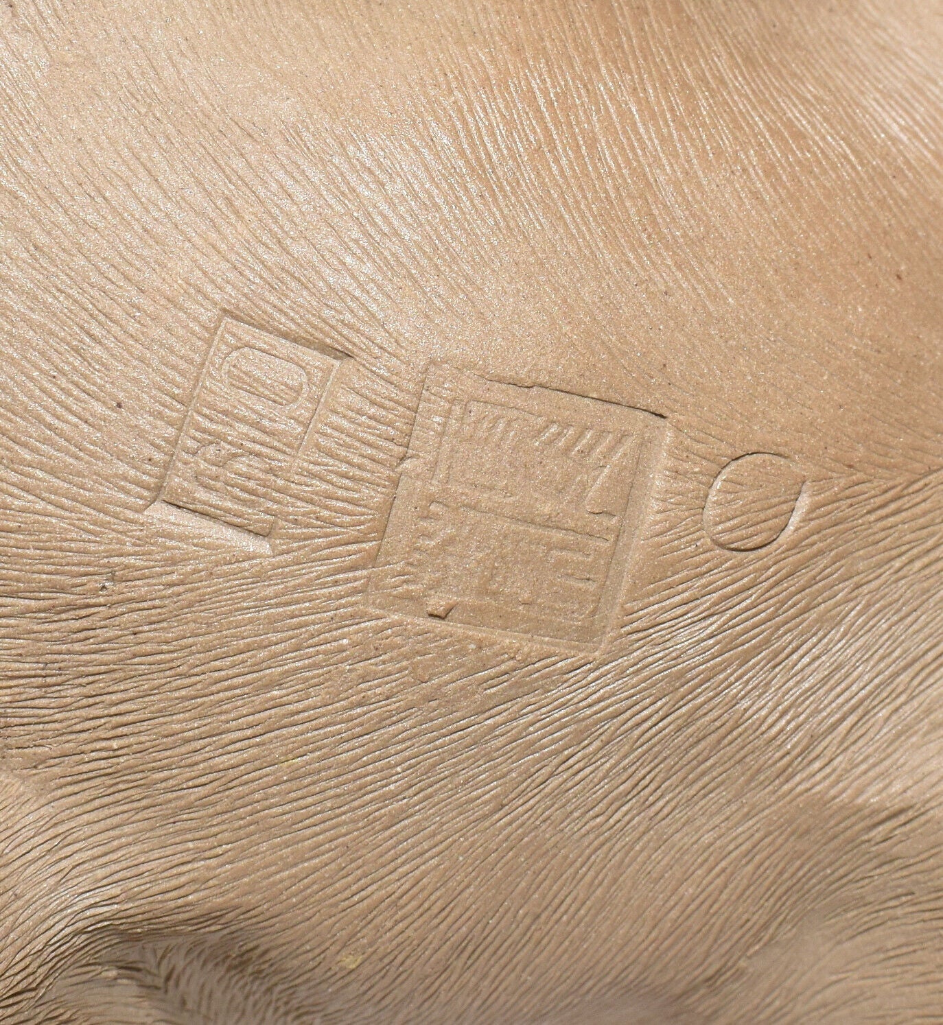 Antique Chinese Shiwan Stoneware Foo Dog Fu Lion Shiwan Guardian Lion Signed