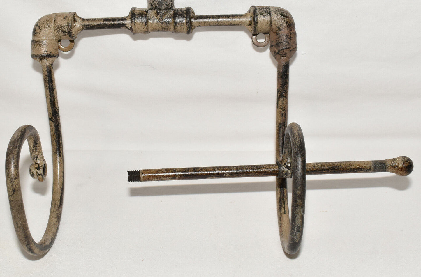 Rustic Iron Faucet Spigot Toilet Paper/Towel Holder Farmhouse Bathroom Kitchen