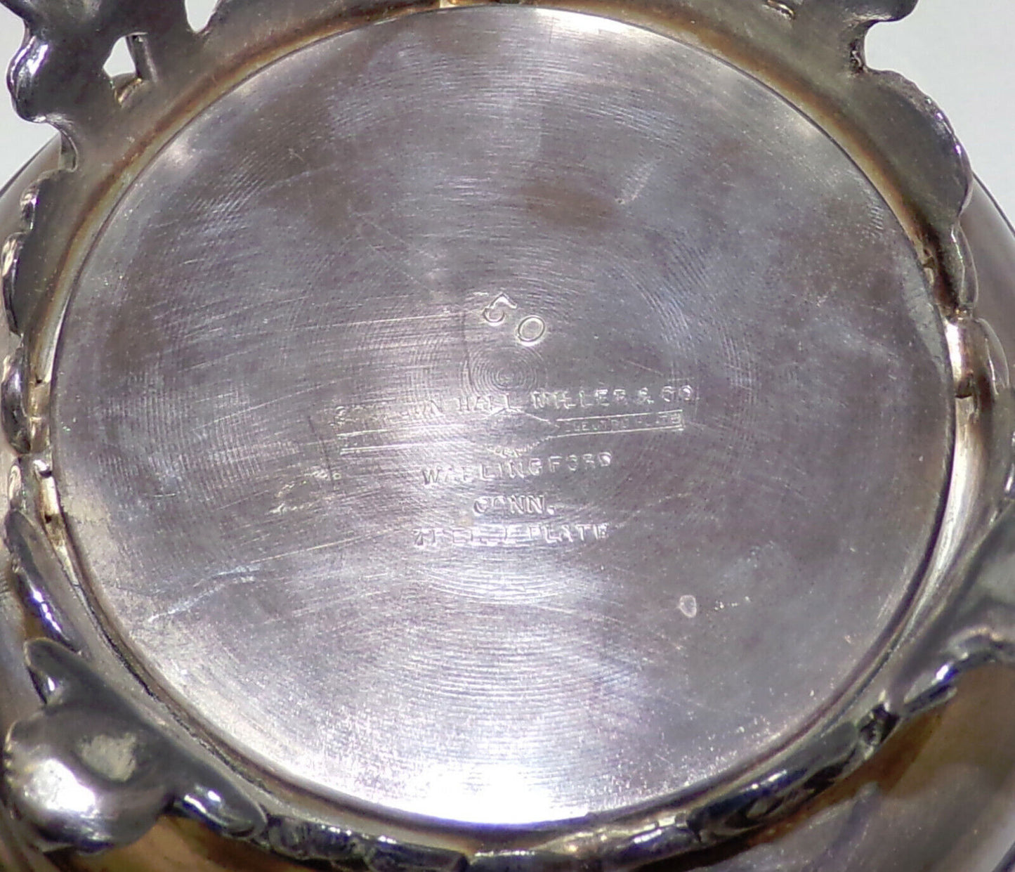 Antique Treble Triple Plate Medallion Sweetmeat w Lid Simpson Hall Miller & Co