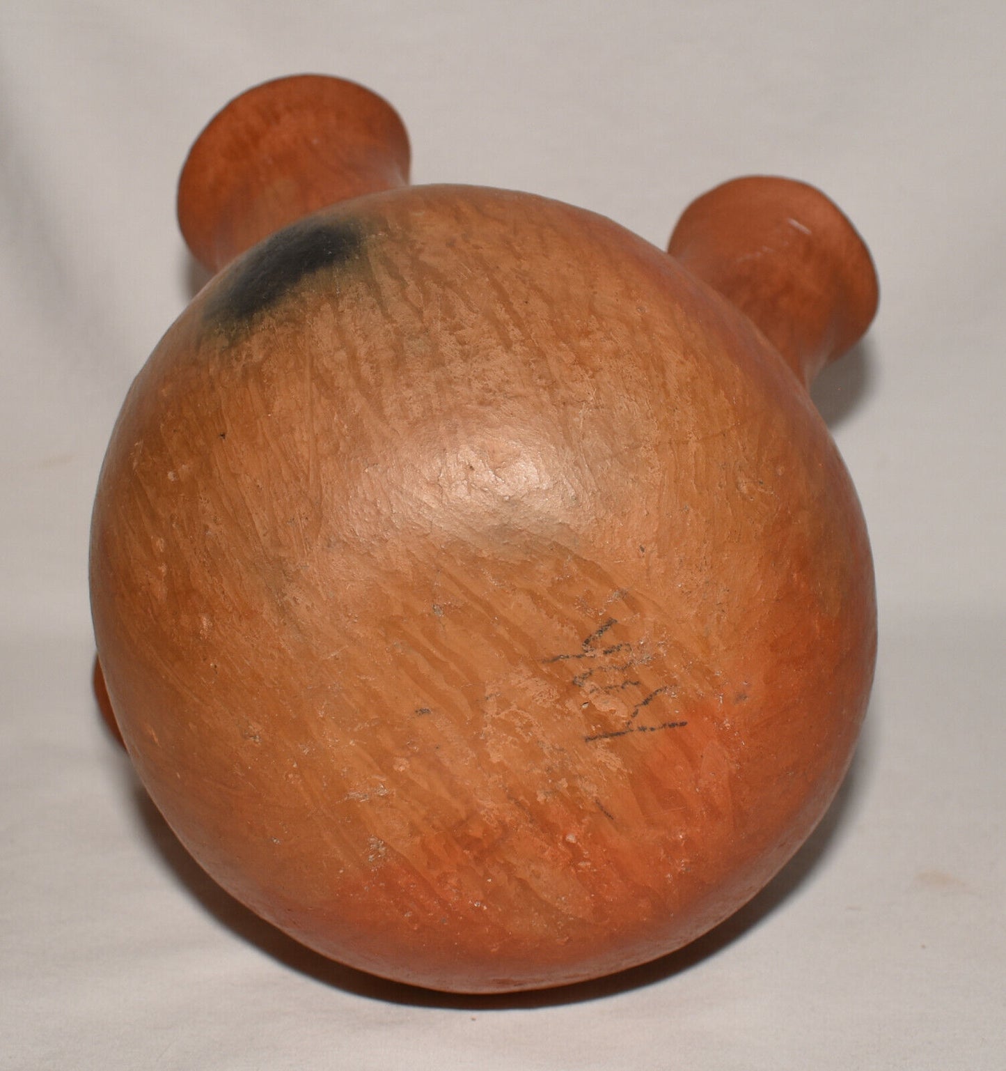 Vintage Native American Terracotta Pottery Jar Four Spout Pottery Jar w Handle