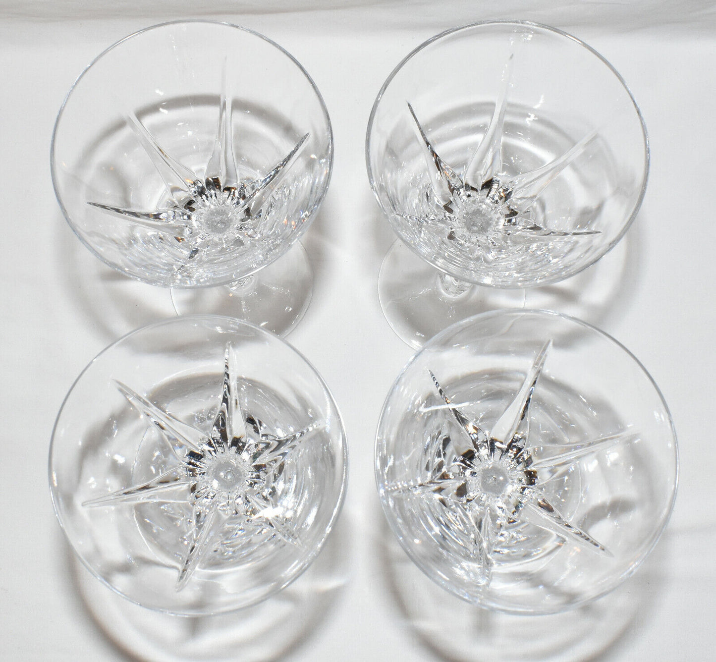Vintage Gorham Crystal Goblets 4PC Set Drinking Glasses Wine Goblets Germany