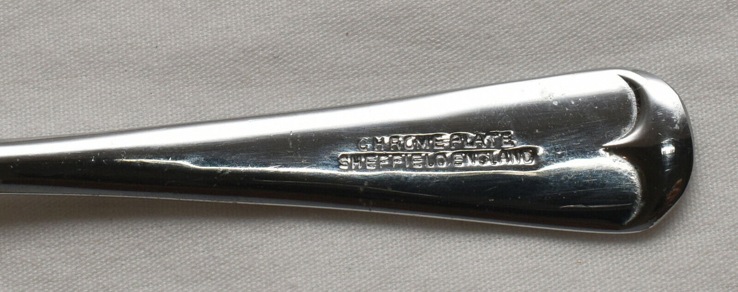 Vintage Sheffield England Chrome Plate & Glass Sweetmeat Jelly Condiment Dish 3pcs