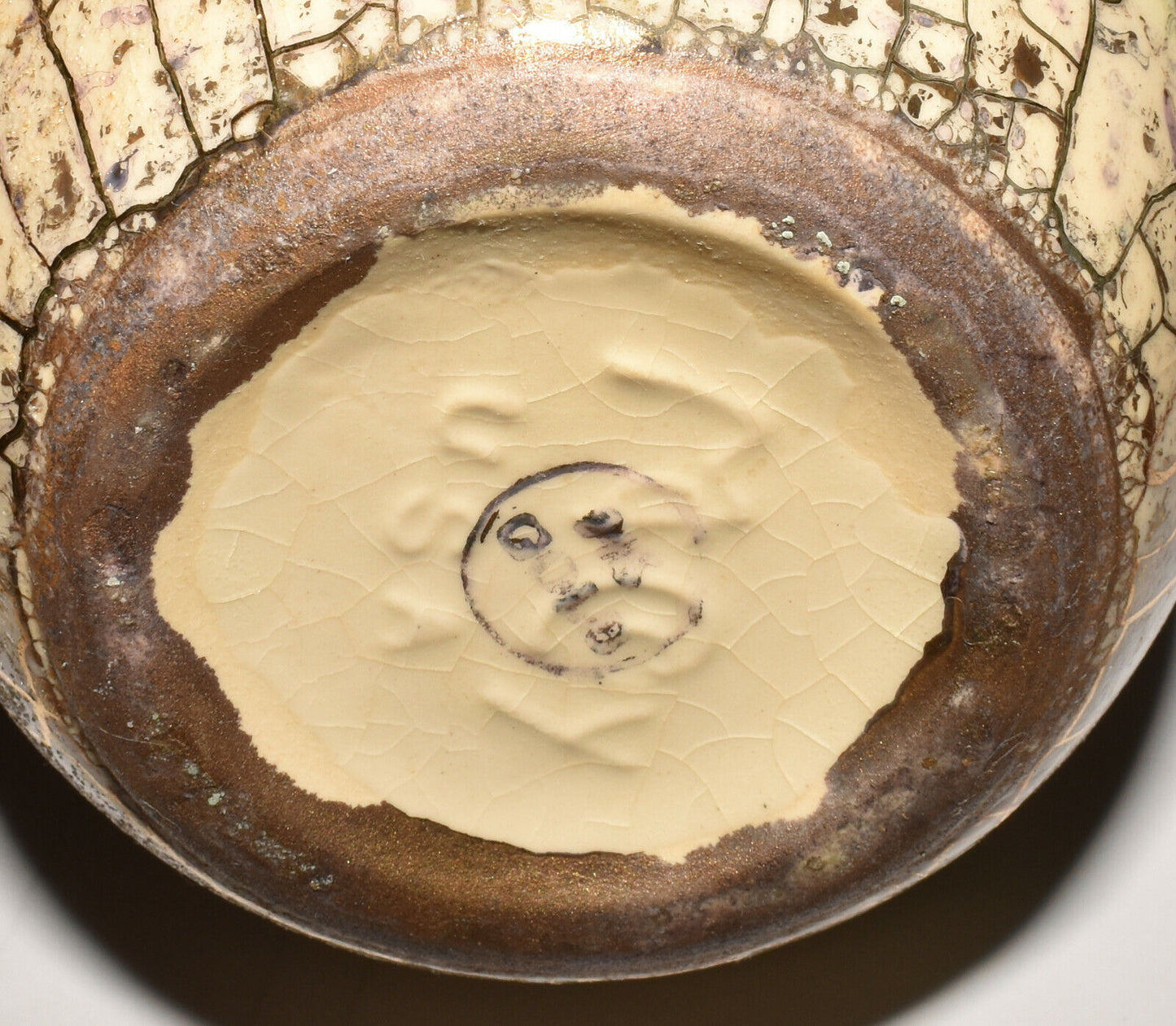 Vintage McCoy Pottery Mid Century Grecian Bud Vase w 24K/ Crackle Glaze Bud Vase