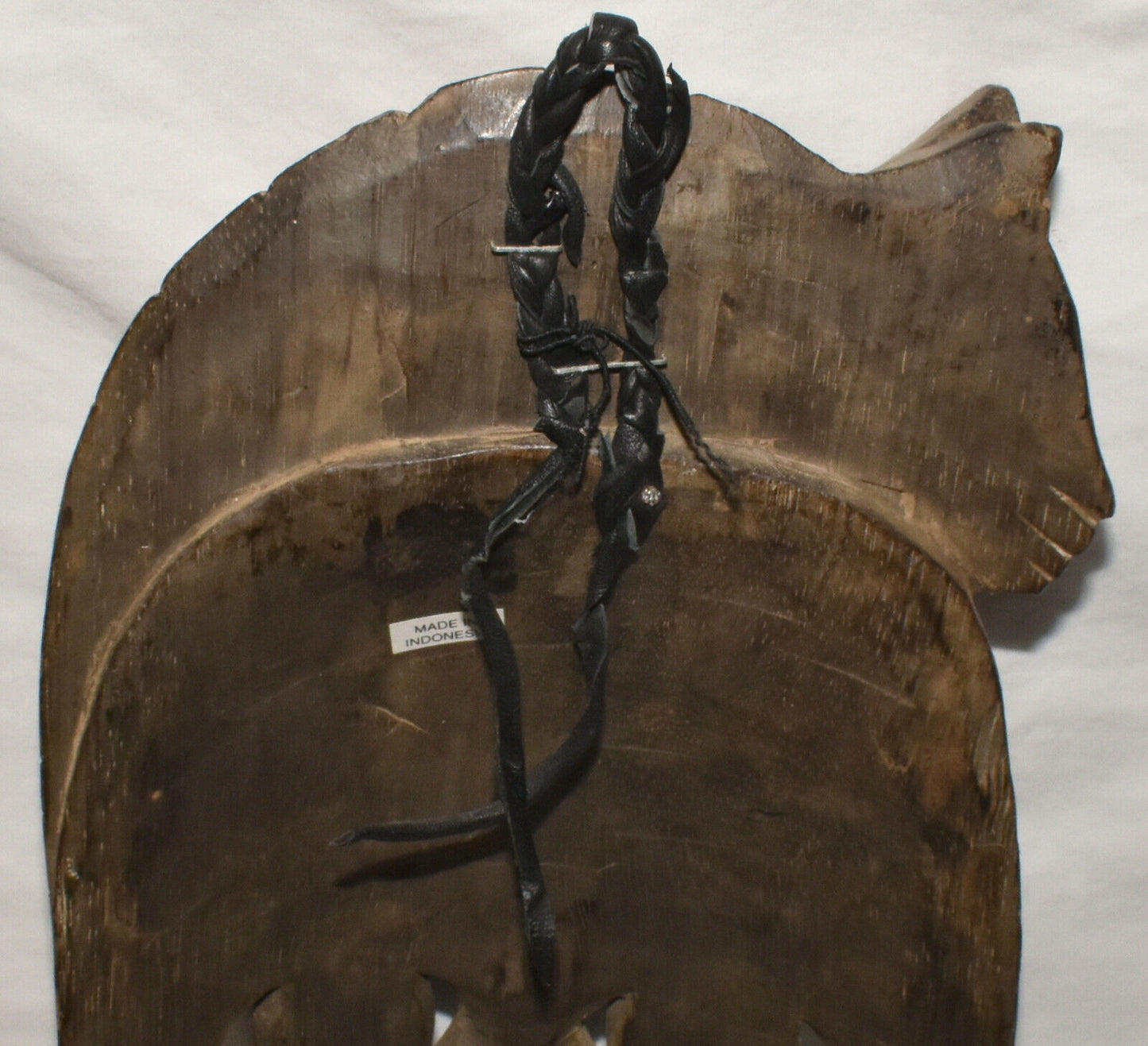 Vintage Indonesian Tribal Animal Mask Hand Carved Hand Painted Indonesian Mask