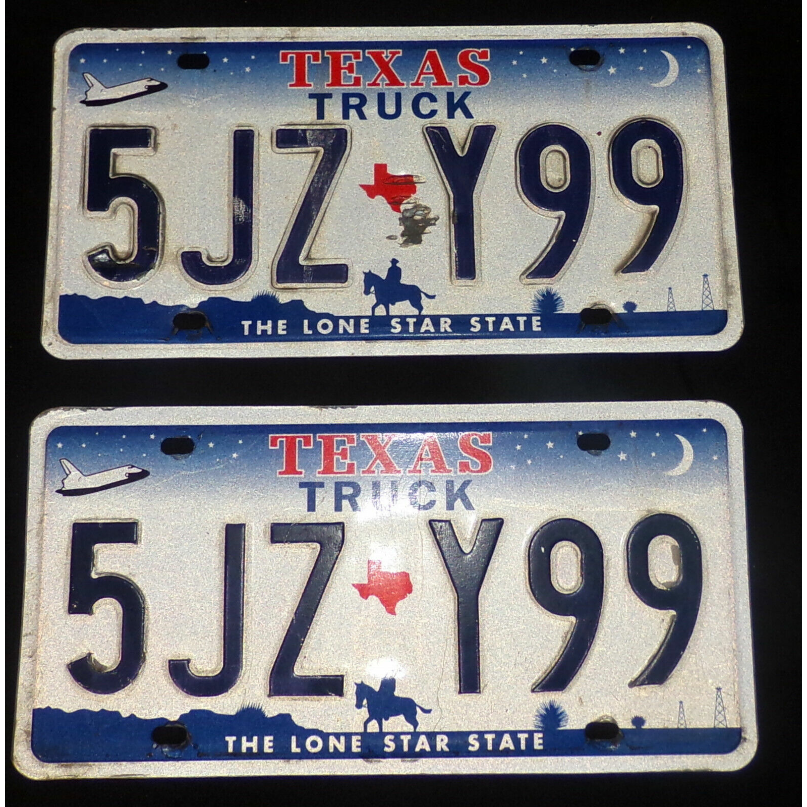 Cowboy Star Lonestar Texas License Plate