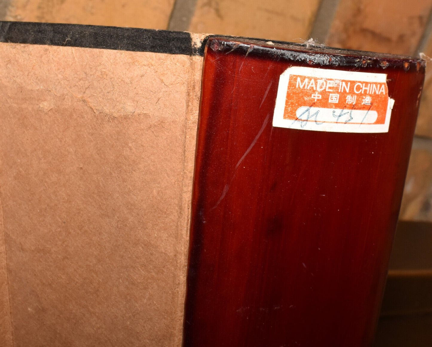 Large Vintage Chinese Dragon Fan Mid Century 70" x 40" Hand Painted Wall Fan