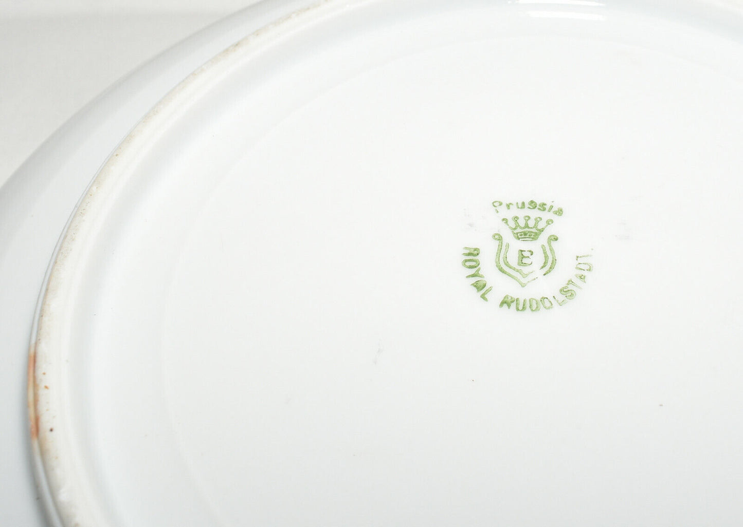 Vintage Royal Rudolstadt Prussia Serving Bowl 9.5 HandPainted Porcelain Bowl 1905-20