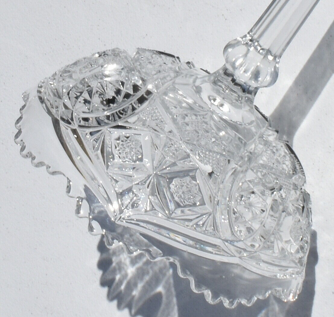 Vintage EAPG Compote Early American Pattern Glass Tall Crystal Compote Pedestal Base