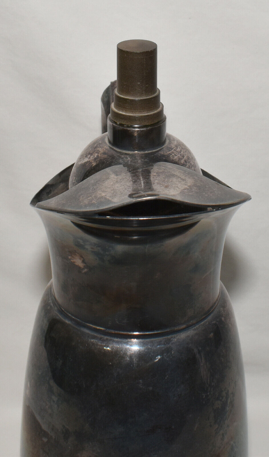 Antique Wallace Silverplate Water Ice Tea Pitcher with Ice Lip & Lid 12" Pitcher