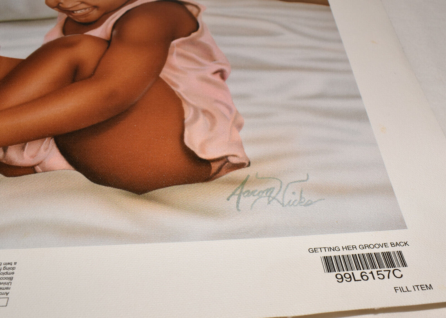 African American Painting Getting Her Groove Back Genuine Lithograph on Canvas