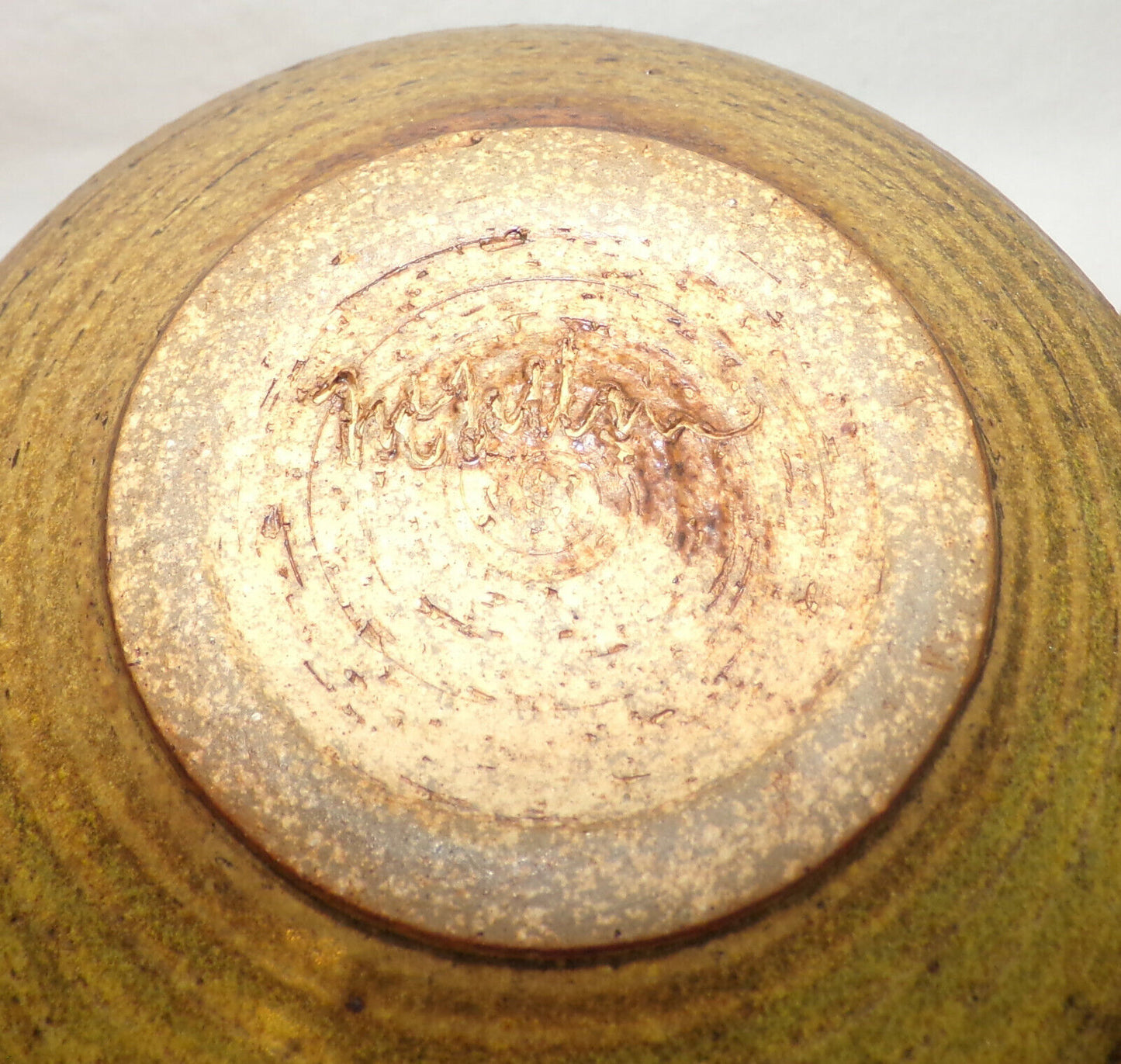 Mid Century Hand Thrown Studio Pottery Tea Set by McMillin 8pc Teapot w Tea Cups