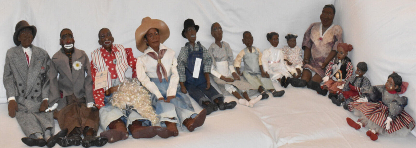 13pc Collection Daddy's Long Legs Dolls Rev Johnson Bullseye Billy Wildwood Will