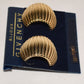 Vintage Givenchy Bijoux Paris Chunky Gold 1" Clip On Earrings Ribbed Design New Old Stock