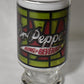 Vintage Dr Pepper Drinking Glasses Stained Glass 1970's Set of 4 Anchor Hocking