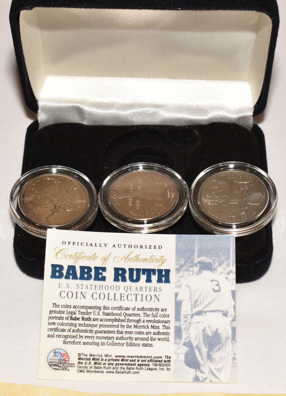 Uncirculated Commemorative Coins Ronald Reagan 9/11 Pure Silver Babe Ruth Qrtrs