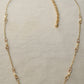 Vintage Richelieu Pearl & Crystal Necklace Set Heart Necklace w Dangle Earrings New Old Stock