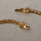 Vintage Givenchy Bijoux Paris 18" Gold Snail Chain Necklace w 4-G Logo Clasp New Old Stock