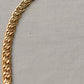 Vintage Givenchy Bijoux Paris 18" Gold Snail Chain Necklace w 4-G Logo Clasp New Old Stock