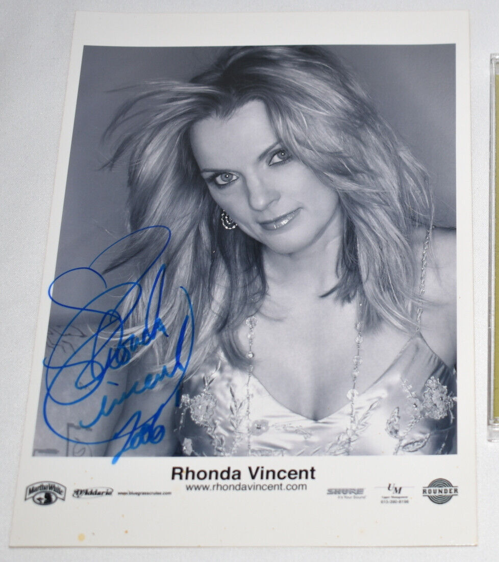 Rhonda Vincent Signed Country Music CD & Photograph All American Bluegrass Girl