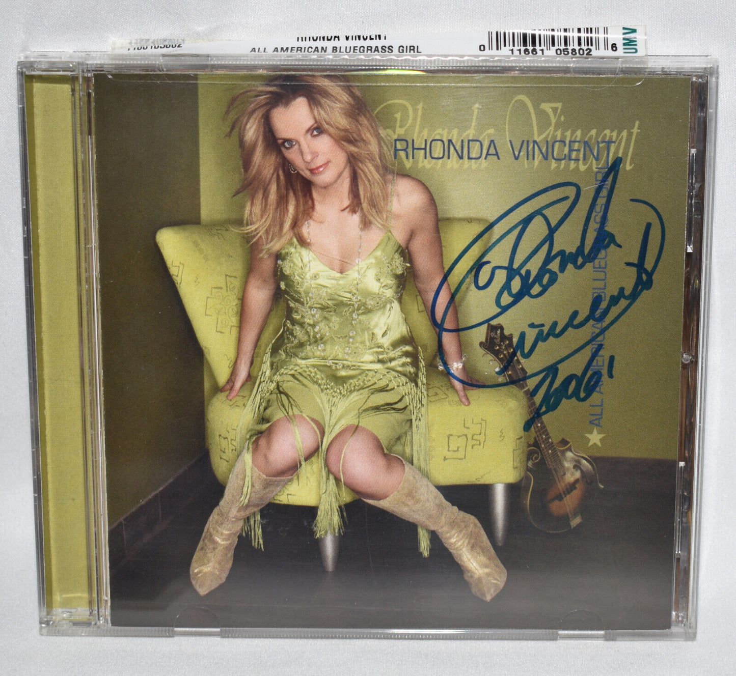 Rhonda Vincent Signed Country Music CD & Photograph All American Bluegrass Girl