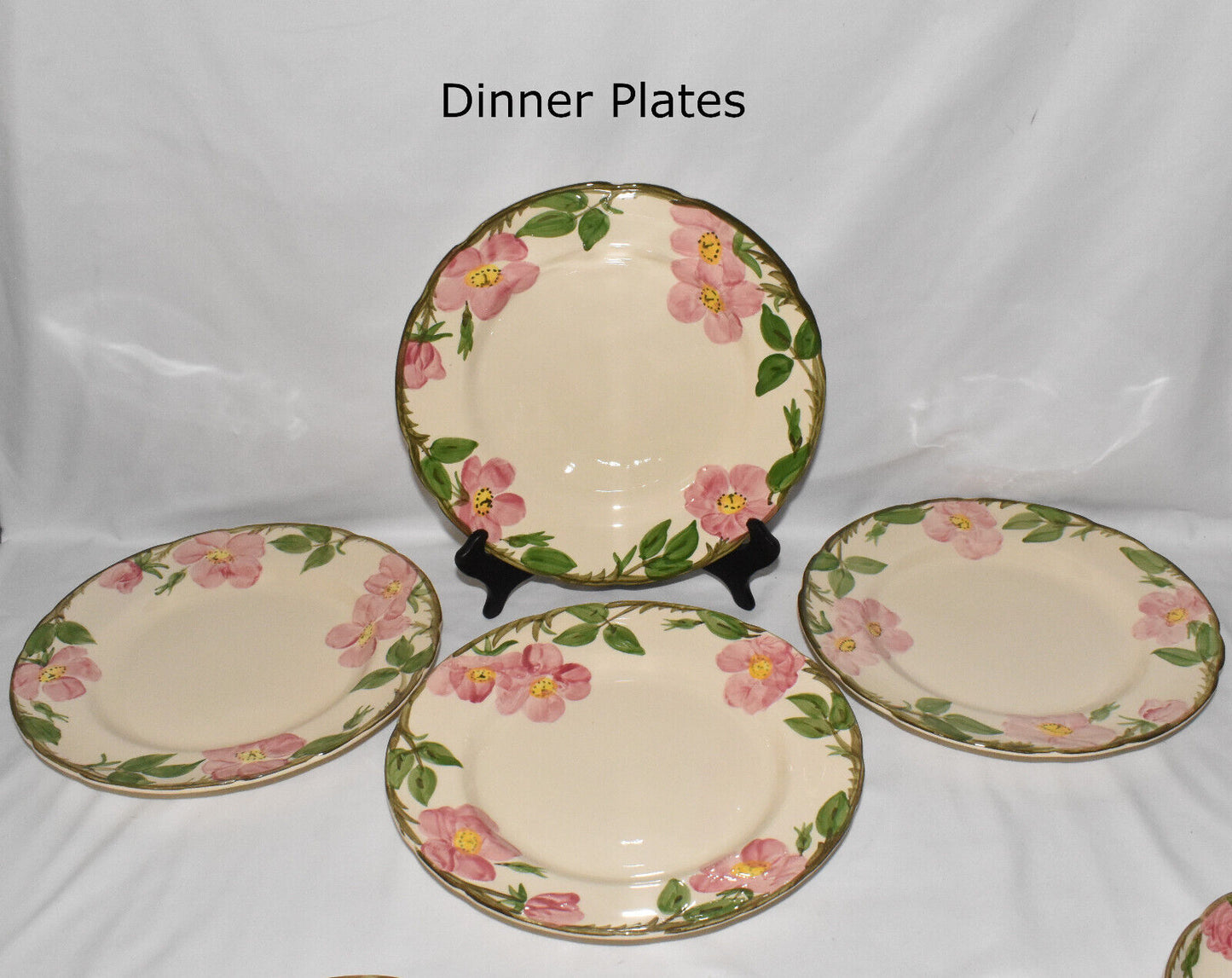 Vintage Franciscan Desert Rose China 28pc Dinnerware Set Plates Bowls Glasses & Cups