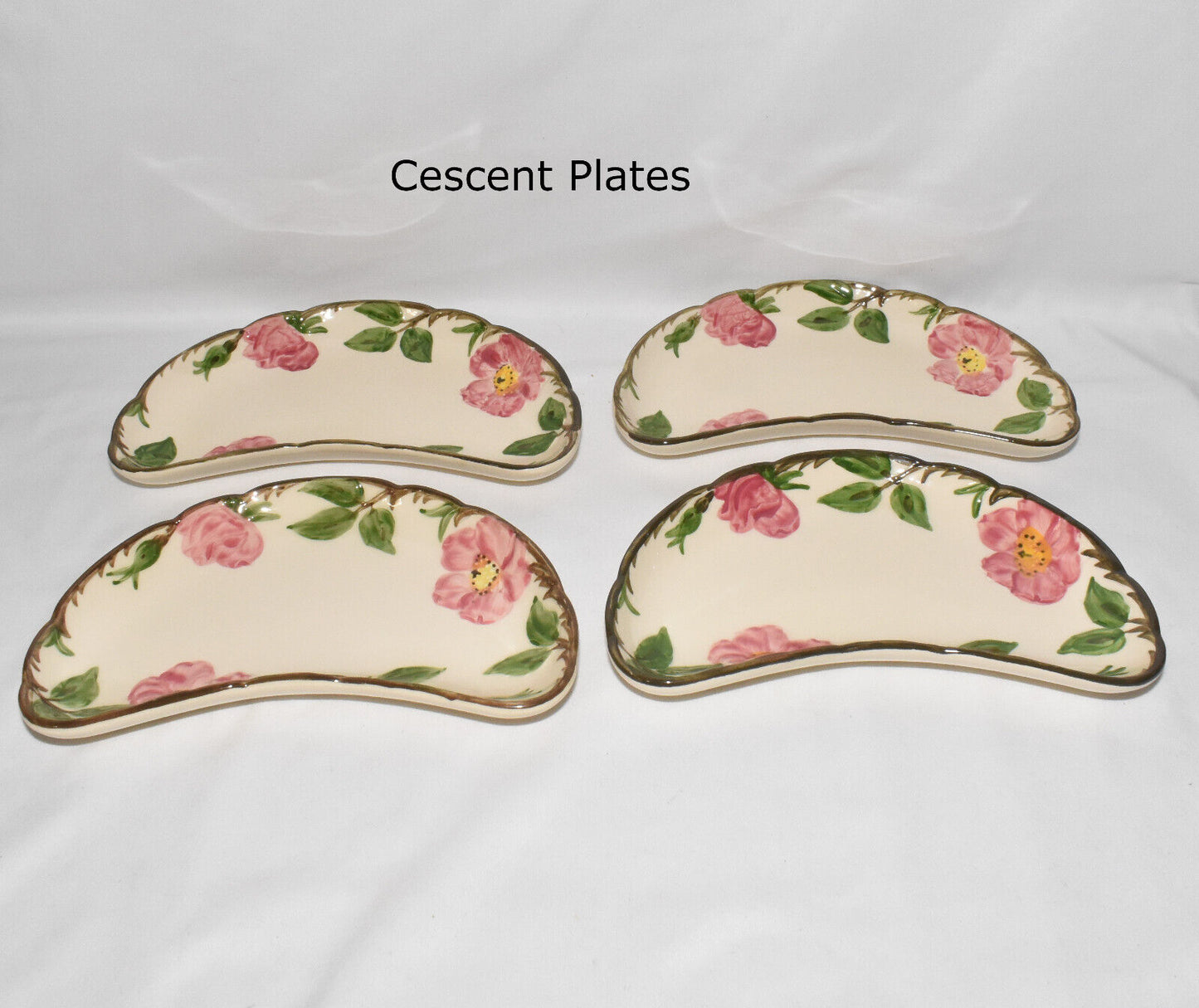 Vintage Franciscan Desert Rose China 28pc Dinnerware Set Plates Bowls Glasses & Cups