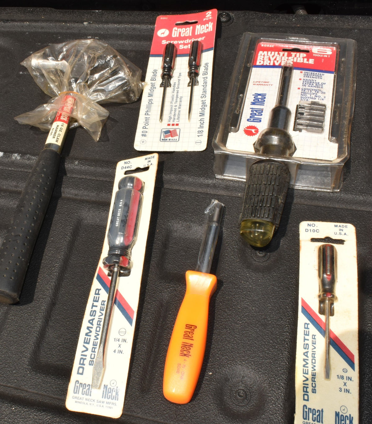 Great Neck and Mustang Tools New In Box Lot 90's vintage some Made in USA