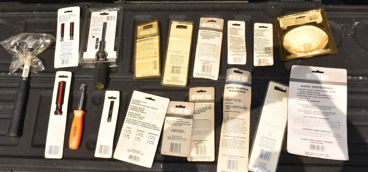 Great Neck and Mustang Tools New In Box Lot 90's vintage some Made in USA
