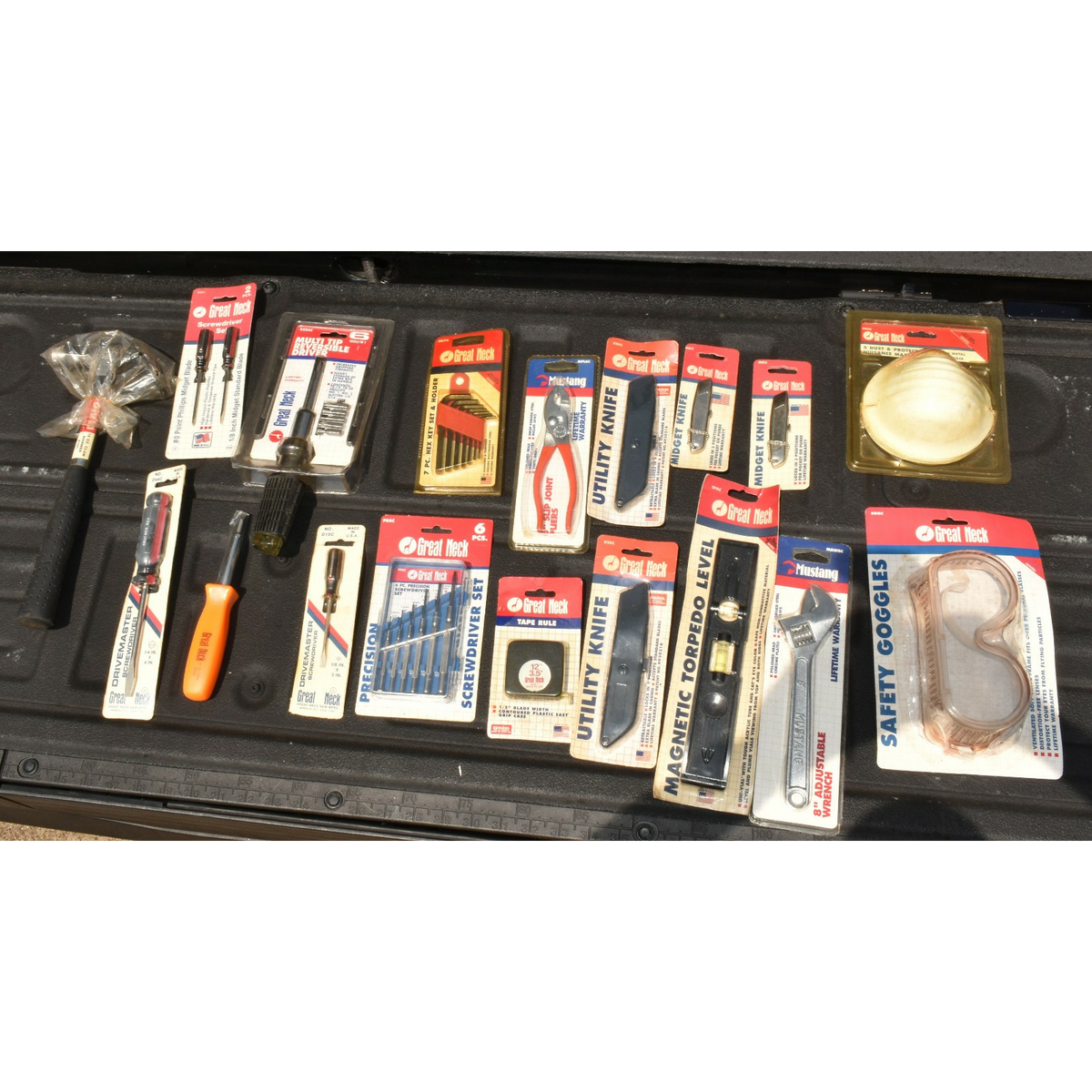 Great Neck and Mustang Tools New In Box Lot 90's vintage some Made in USA