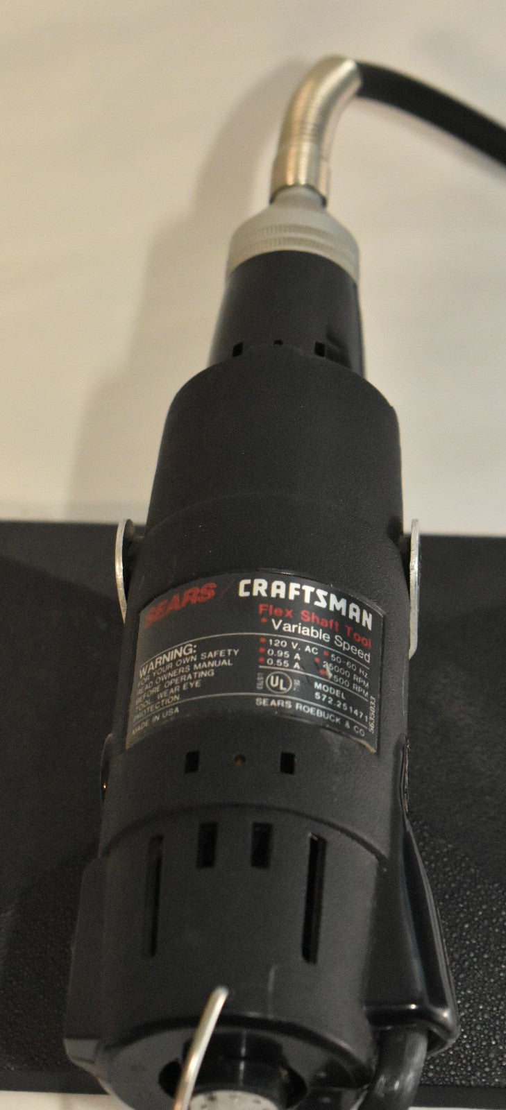 Craftsman Variable Speed Flex Shaft Tool Dremel Compatible USA Made 572.251471