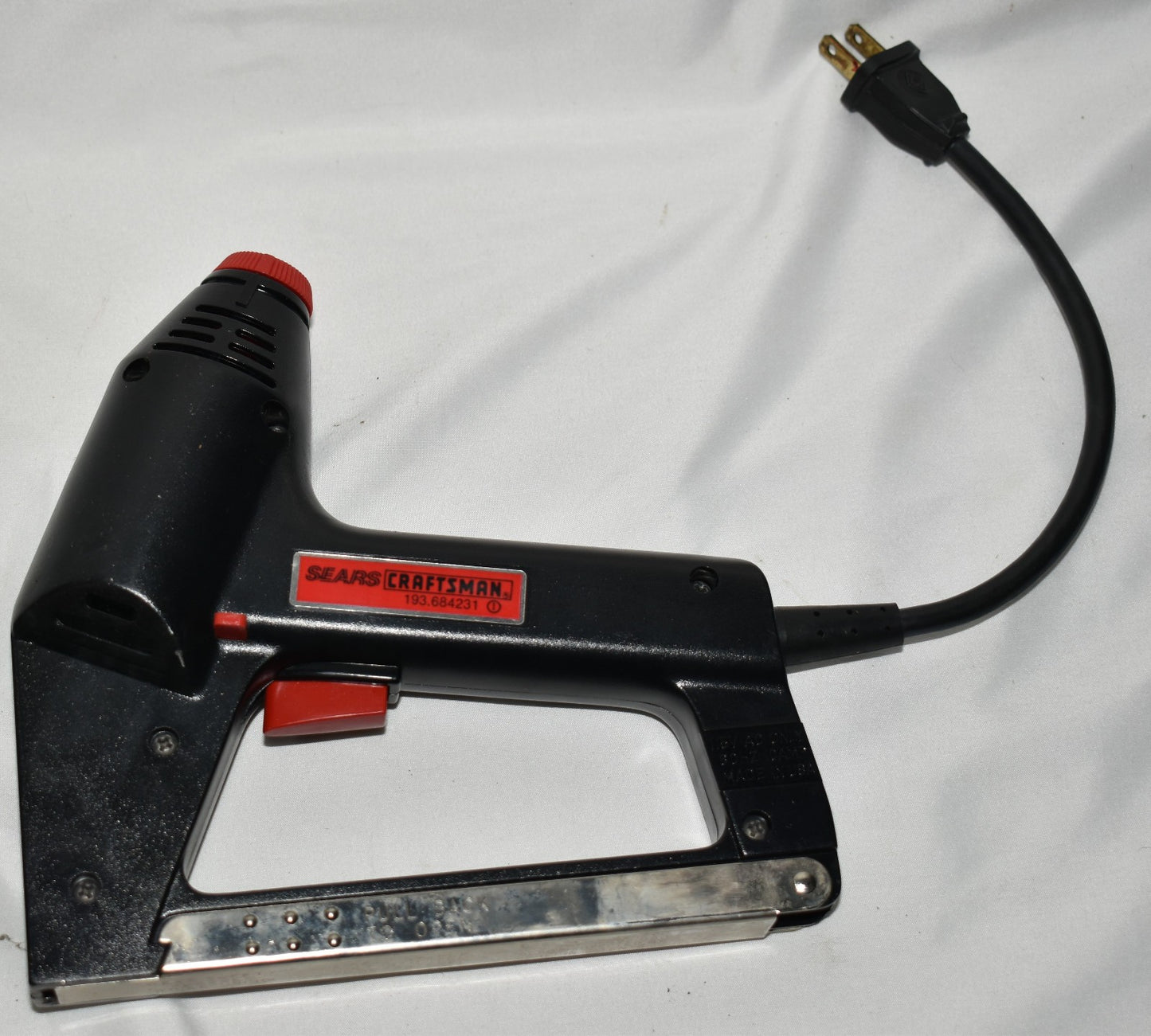 Craftsman Electric Stapler Dual Power 193.684231 Manual Box Tested Works USA