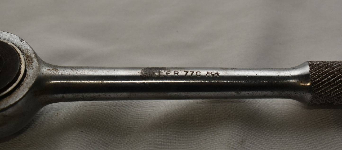 Giller 77C 1/2" Drive Ratchet Vintage USA Made Tested Works