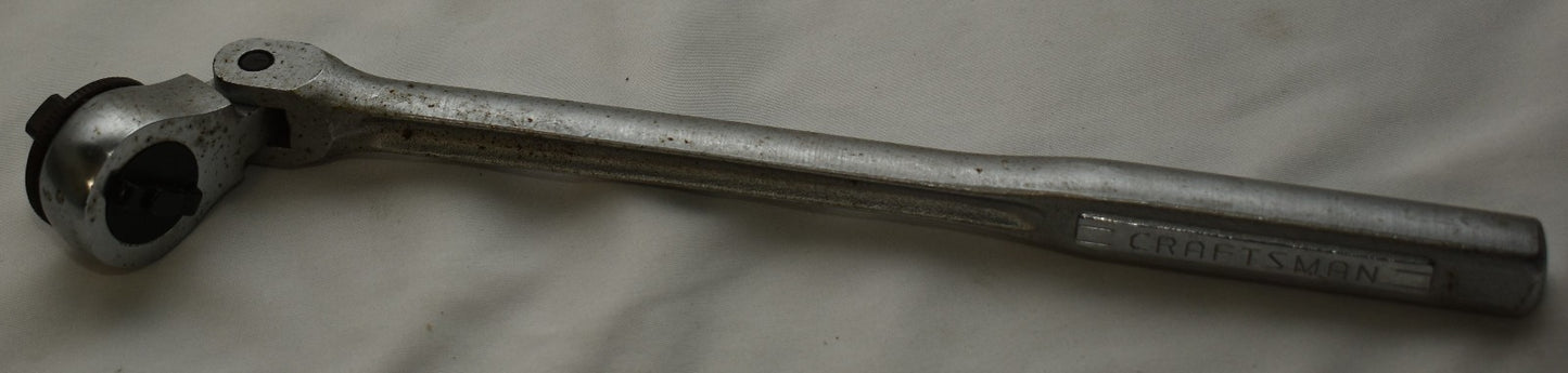 Craftsman -V- 42794 3/8" Drive Flex Head Ratchet Quick Release USA Made Works