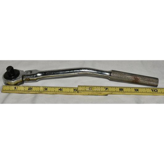 Vintage marked "Taiwan-RY" 3/8" Drive Flex Head Ratchet Tested Works