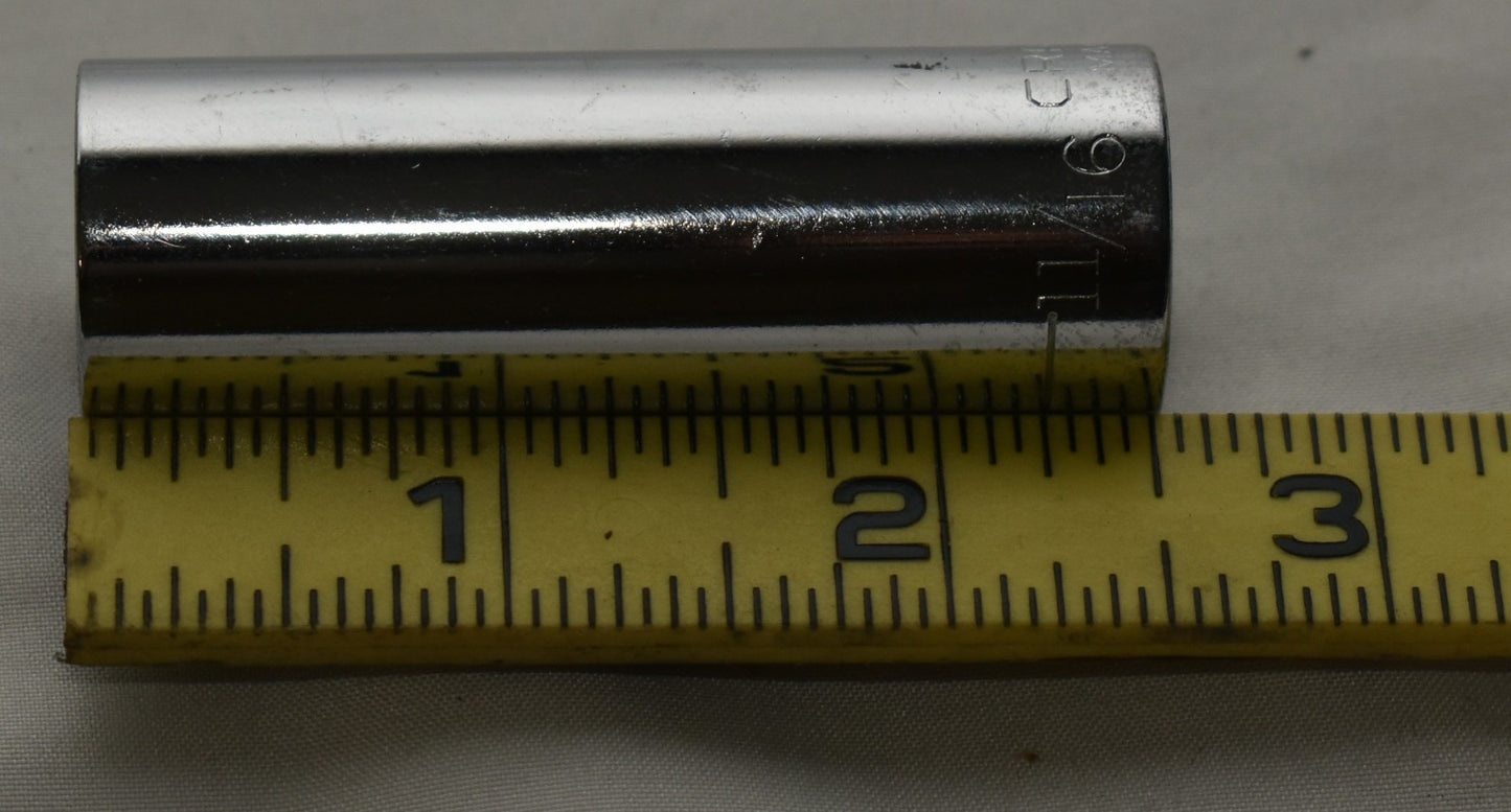 Vintage Craftsman -G- 43336 11/16" 6 Point Deep Socket 3/8" Drive USA Made