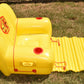 Vintage J&B Inflatable Outdoor Pool Lounge Float w Pump 2 Cup Holders Foot Rest New