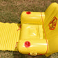 Vintage J&B Inflatable Outdoor Pool Lounge Float w Pump 2 Cup Holders Foot Rest New