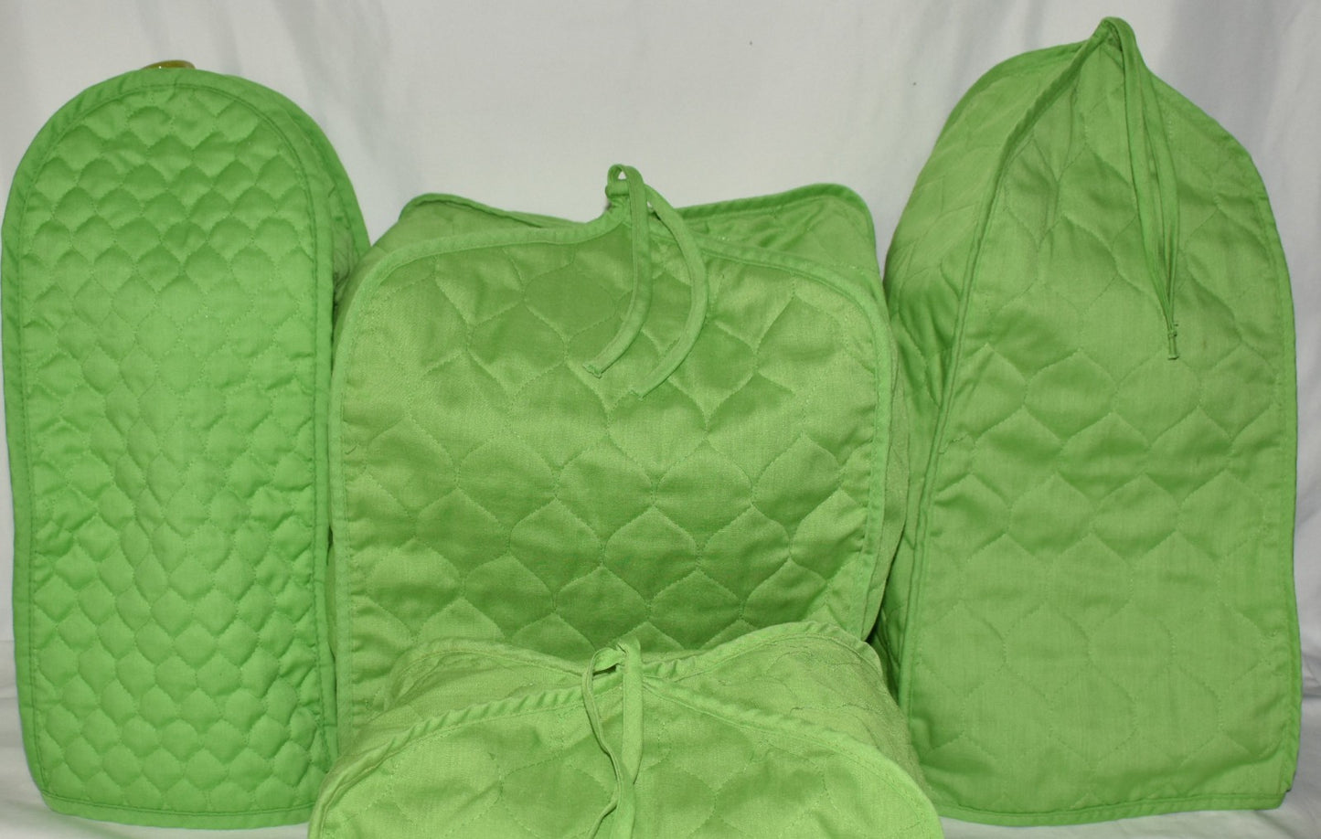 Vintage Green Kitchen Appliance Covers 4pcs for Blender Toaster Mixer & More EUC