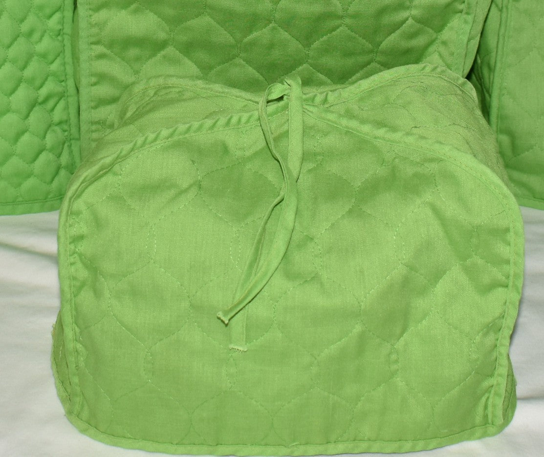 Vintage Green Kitchen Appliance Covers 4pcs for Blender Toaster Mixer & More EUC