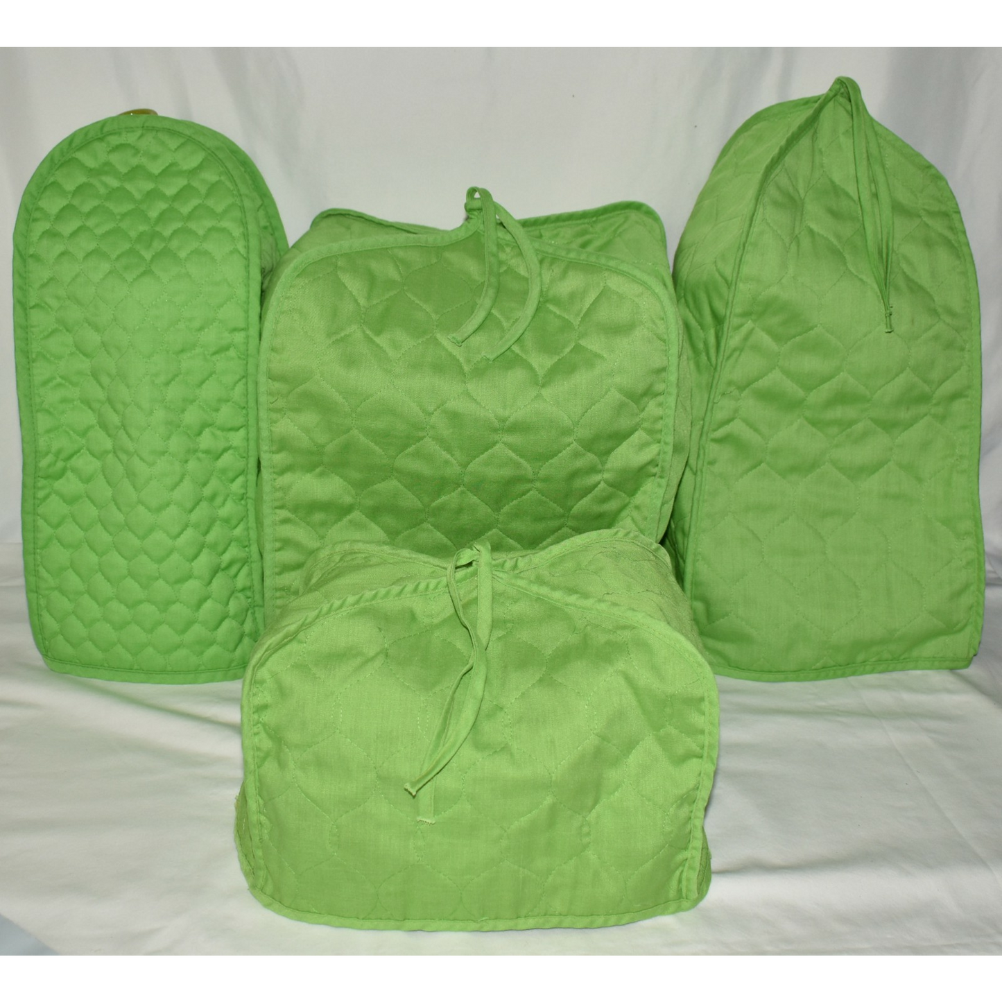 Vintage Green Kitchen Appliance Covers 4pcs for Blender Toaster Mixer & More EUC