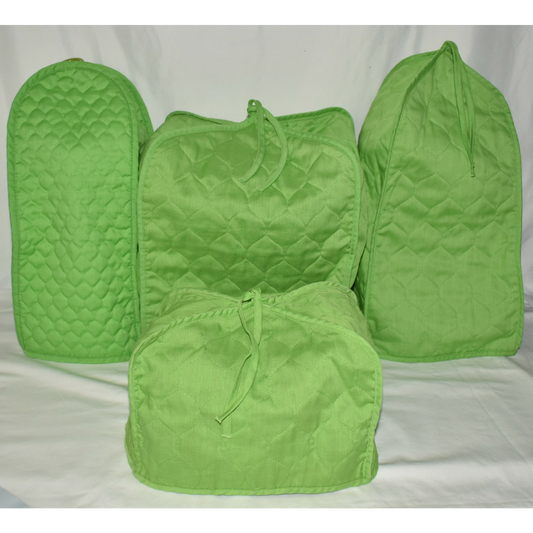 Vintage Green Kitchen Appliance Covers 4pcs for Blender Toaster Mixer & More EUC