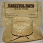 Vintage Resistol Straw Cowboy Hat Western Wear New No Box Size 6 7/8