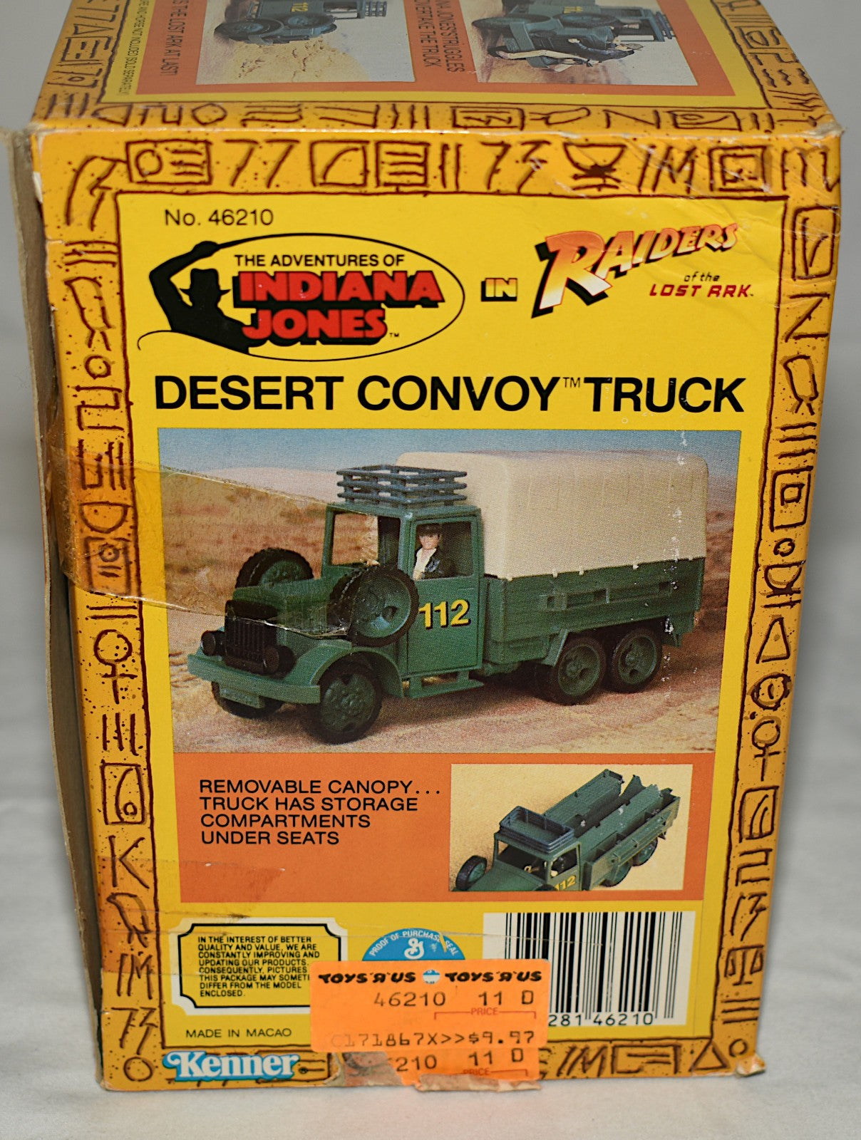1983 Kenner Indiana Jones Raiders of the Lost Ark Green Desert Convoy Truck NIB