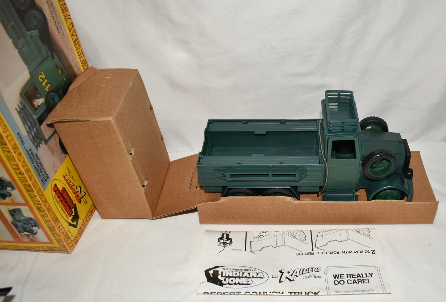 1983 Kenner Indiana Jones Raiders of the Lost Ark Green Desert Convoy Truck NIB