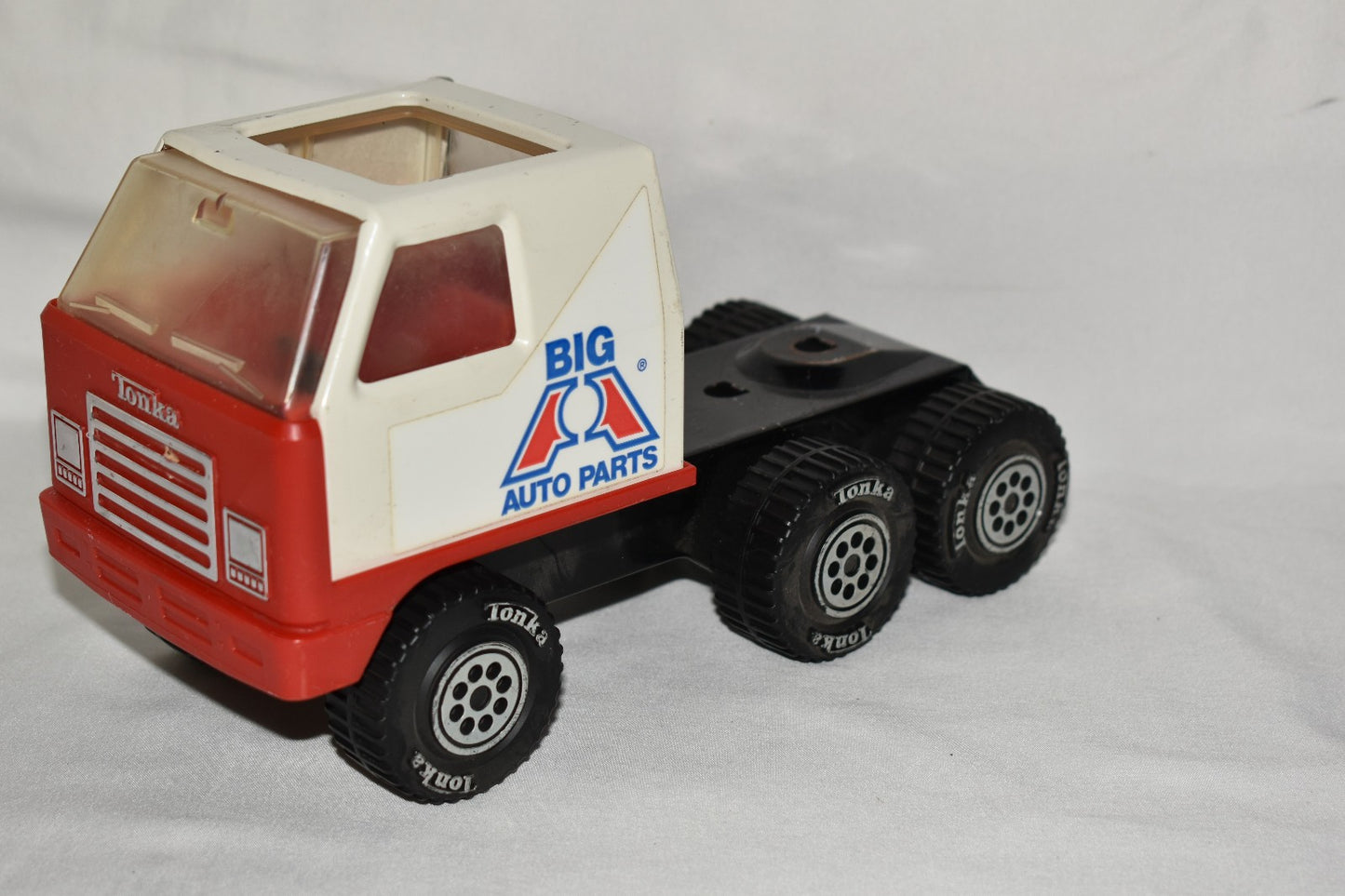 Vintage 1978 Tonka Big A Auto Parts 18-Wheeler Semi Truck Cab & Trailer EUC