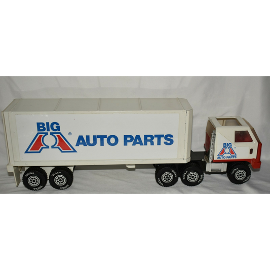 Vintage 1978 Tonka Big A Auto Parts 18-Wheeler Semi Truck Cab & Trailer EUC