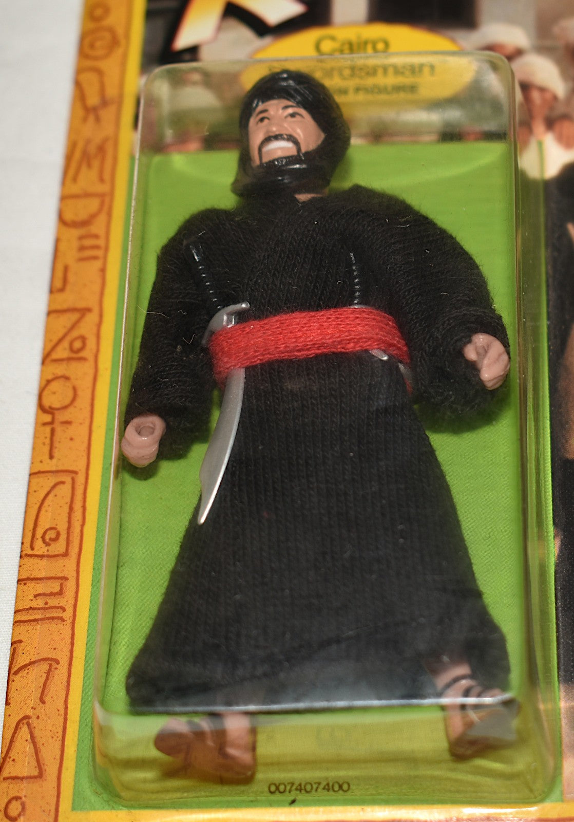 Vintage 1982 Original Kenner Indiana Jones Rotla Cairo Swordsman Action Figure NIP