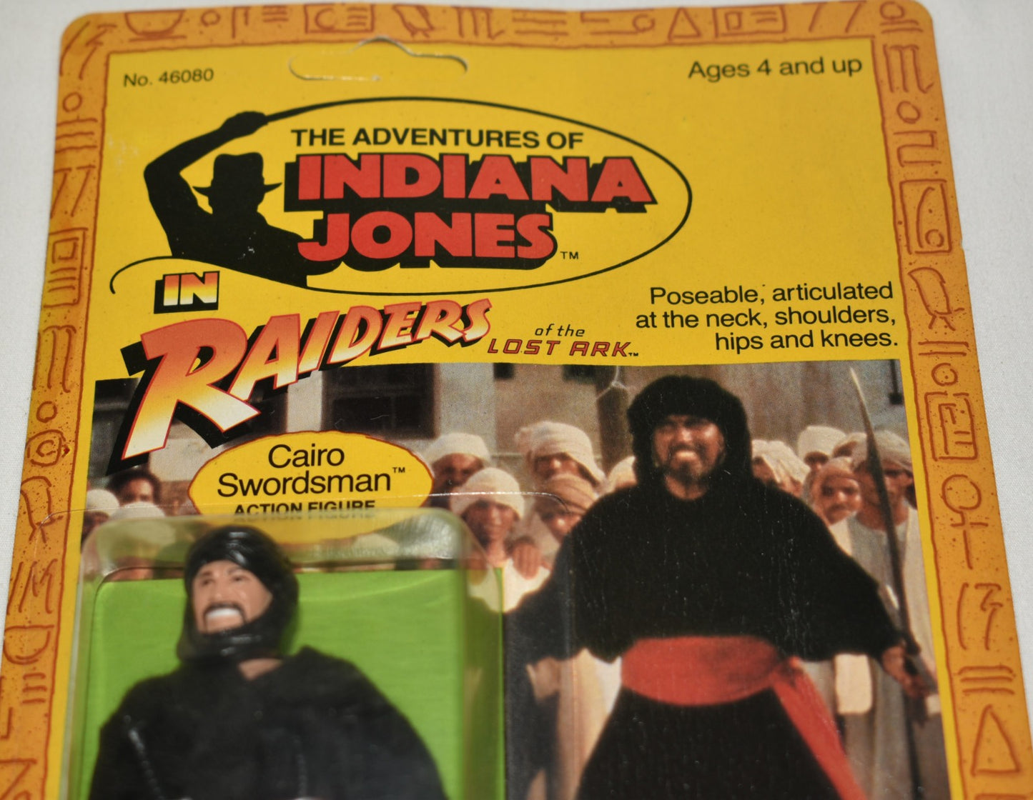 Vintage 1982 Original Kenner Indiana Jones Rotla Cairo Swordsman Action Figure NIP